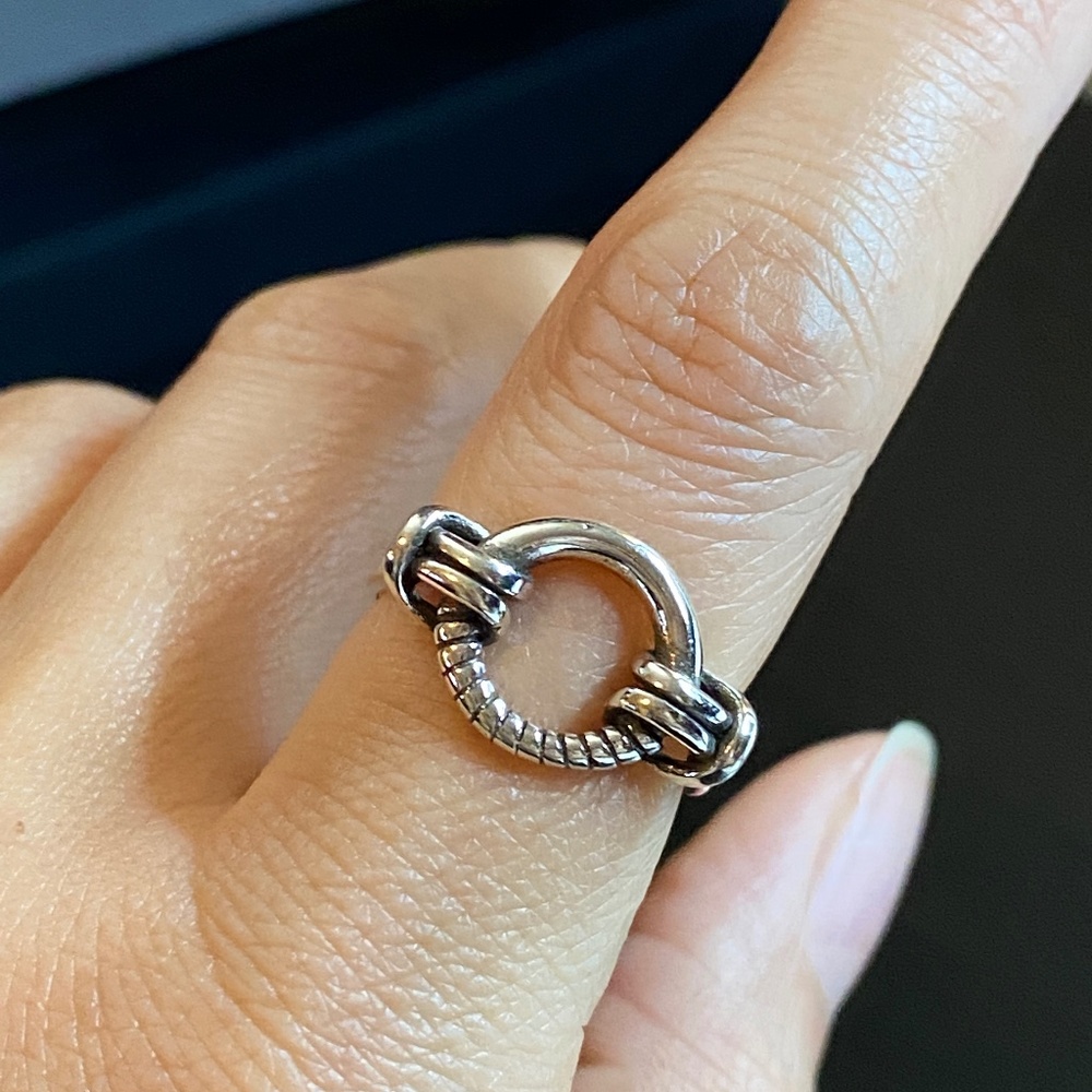 S925 Silver Irregular Ring,Silver Open Ring,Uniqu… - image 1